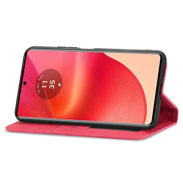 For Motorola Moto G35 Retro Skin Feel Magnetic Flip Leather Phone Case
