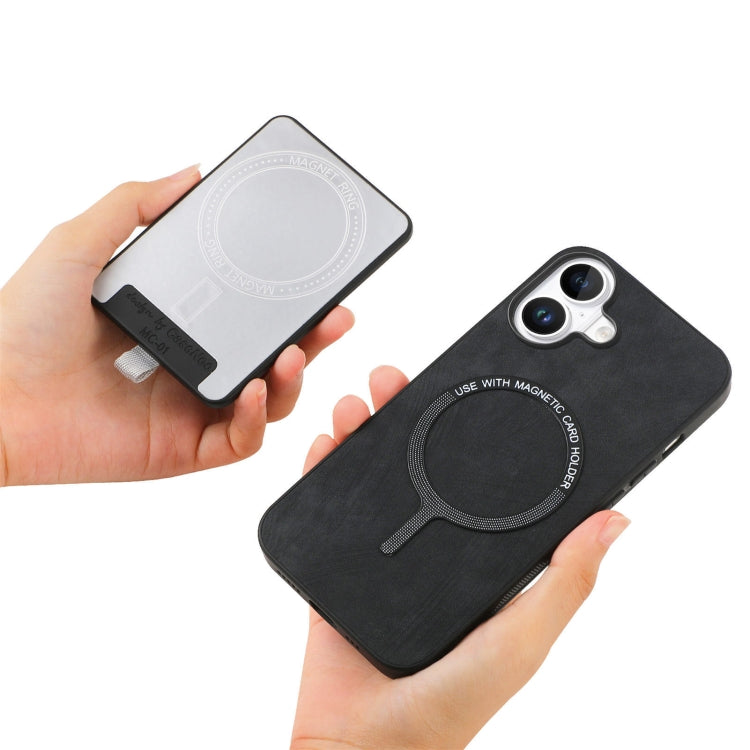 For iPhone 16 Plus Retro Splitable Magnetic Card Bag Leather Phone Case