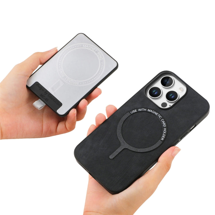 For iPhone 16 Pro Retro Splitable Magnetic Card Bag Leather Phone Case