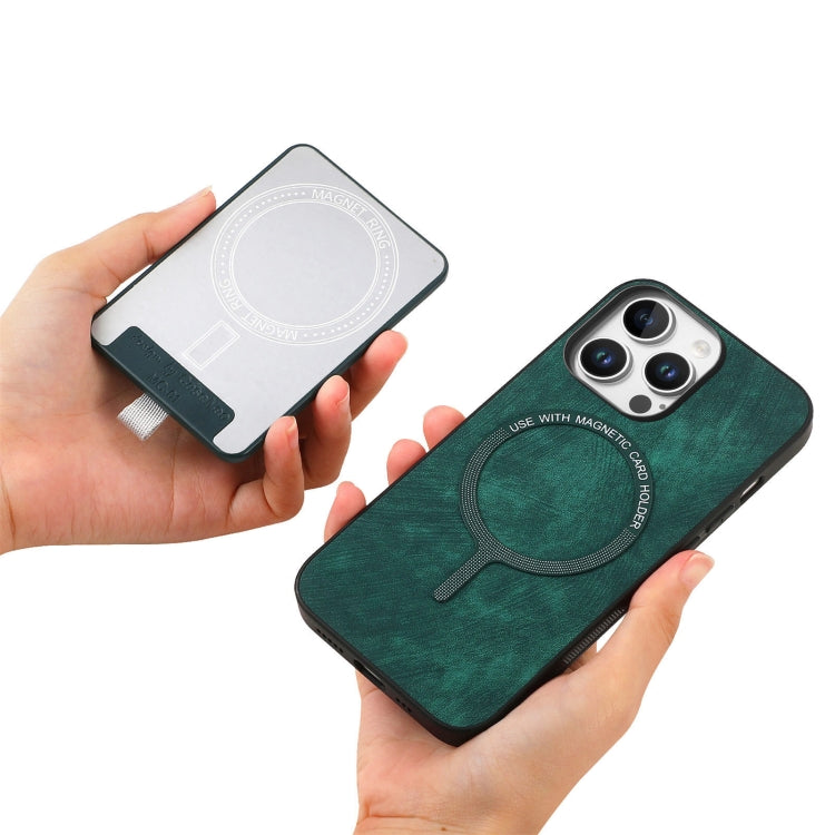 For iPhone 16 Pro Retro Splitable Magnetic Card Bag Leather Phone Case