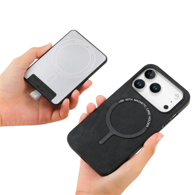 For iPhone 17 Pro Retro Splitable Magnetic Card Bag Leather Phone Case