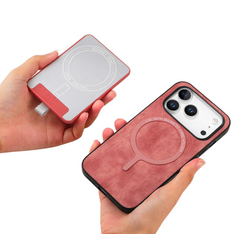 For iPhone 17 Pro Retro Splitable Magnetic Card Bag Leather Phone Case