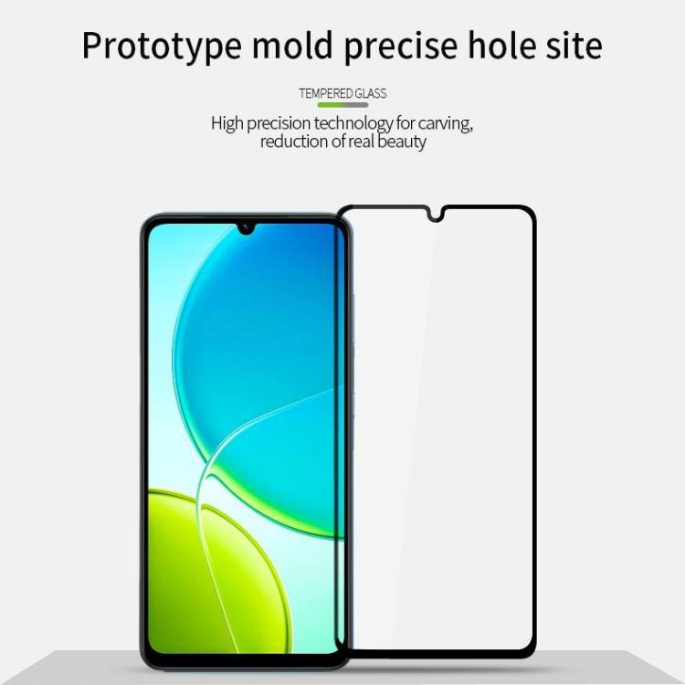 For vivo Y29s / Y04 MOFI 9H 2.5D Full Screen Tempered Glass Film - Black