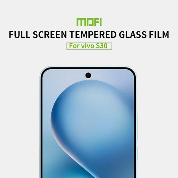 For vivo S30 MOFI 9H 2.5D Full Screen Tempered Glass Film - Black