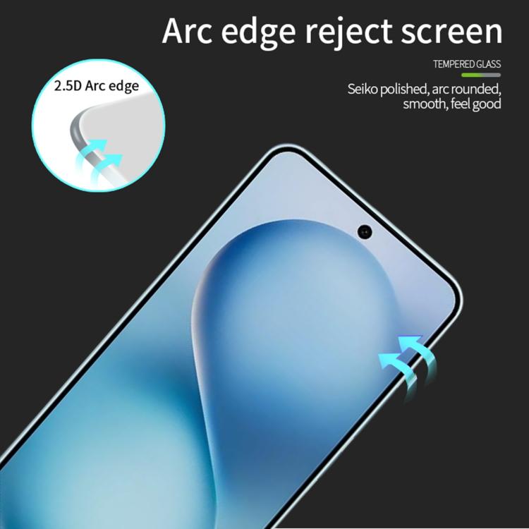 For vivo S30 MOFI 9H 2.5D Full Screen Tempered Glass Film - Black
