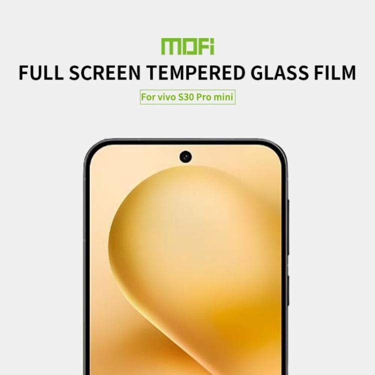 For vivo S30 Pro mini MOFI 9H 2.5D Full Screen Tempered Glass Film - Black
