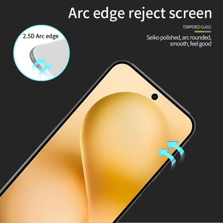 For vivo S30 Pro mini MOFI 9H 2.5D Full Screen Tempered Glass Film - Black