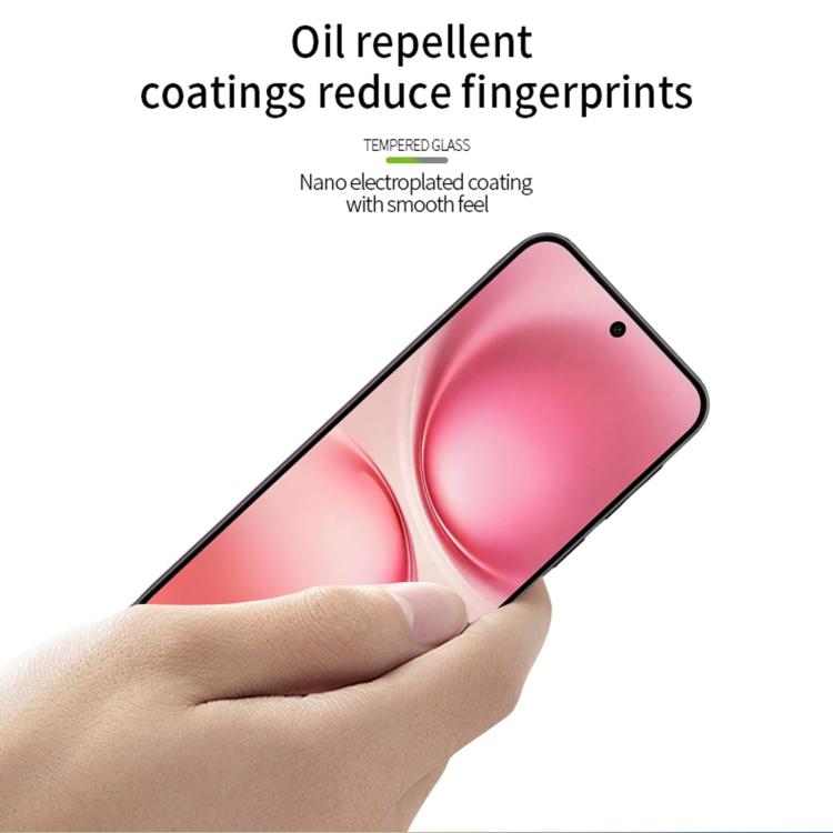 For vivo X200 FE MOFI 9H 2.5D Full Screen Tempered Glass Film - Black
