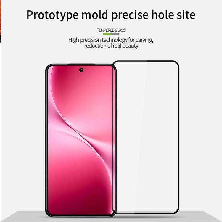 For vivo V60 Lite MOFI 9H 2.5D Full Screen Tempered Glass Film - Black