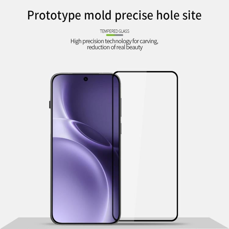 For vivo X300 Pro Unlock MOFI 9H 2.5D Full Screen Tempered Glass Film - Black