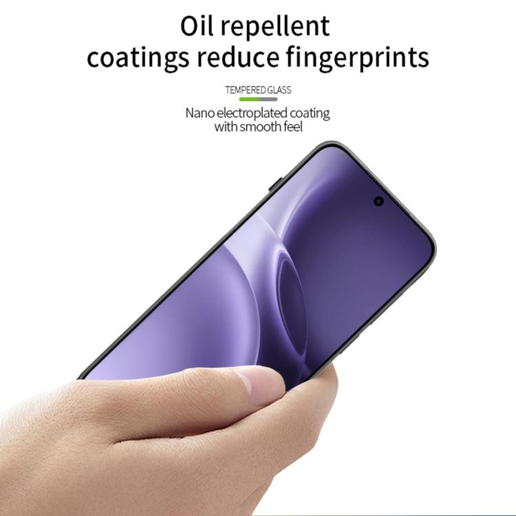For vivo X300 Pro Unlock MOFI 9H 2.5D Full Screen Tempered Glass Film - Black