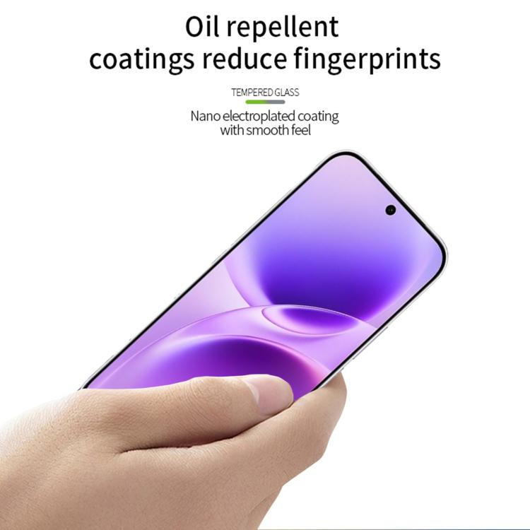 For vivo S50 Unlock MOFI 9H 2.5D Full Screen Tempered Glass Film - Black