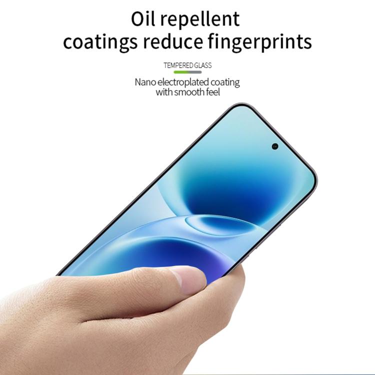 For vivo S50 Pro mini Unlock MOFI 9H 2.5D Full Screen Tempered Glass Film - Black
