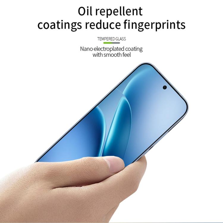 For vivo iQOO Z11 Turbo Unlock MOFI 9H 2.5D Full Screen Tempered Glass Film - Black