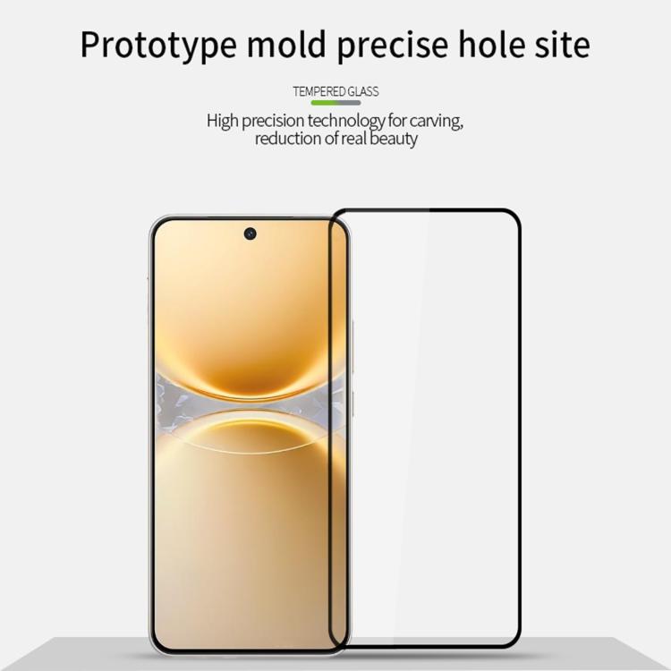 For vivo Y500 Pro MOFI 9H 2.5D Full Screen Tempered Glass Film - Black