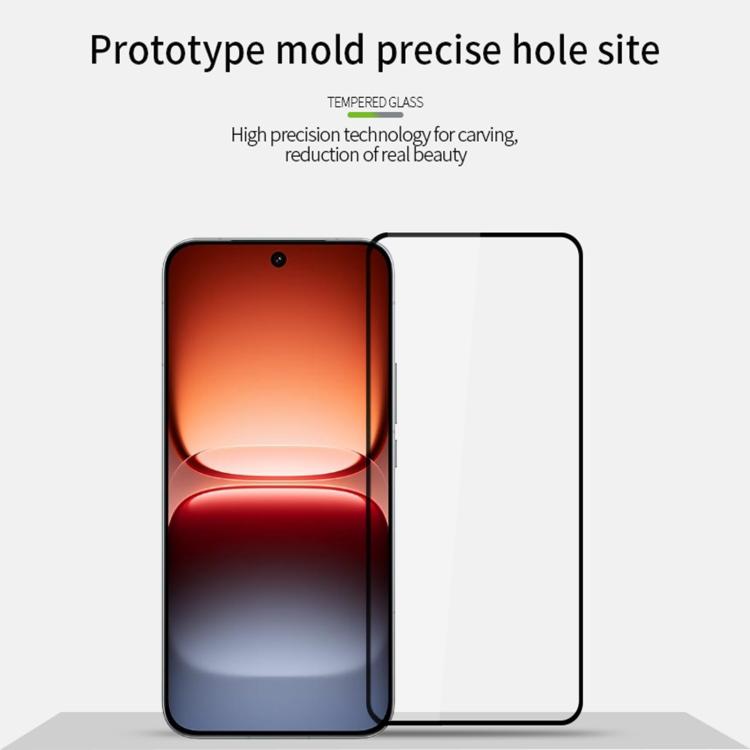 For vivo iQOO 15 Unlock MOFI 9H 2.5D Full Screen Tempered Glass Film - Black