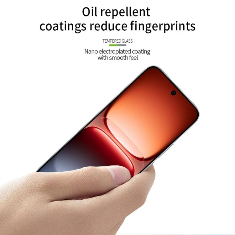 For vivo iQOO 15 Unlock MOFI 9H 2.5D Full Screen Tempered Glass Film - Black