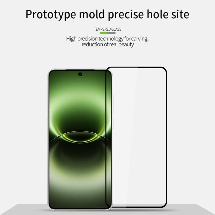 For vivo X300 Ultra Unlock MOFI 9H 2.5D Full Screen Tempered Glass Film - Black