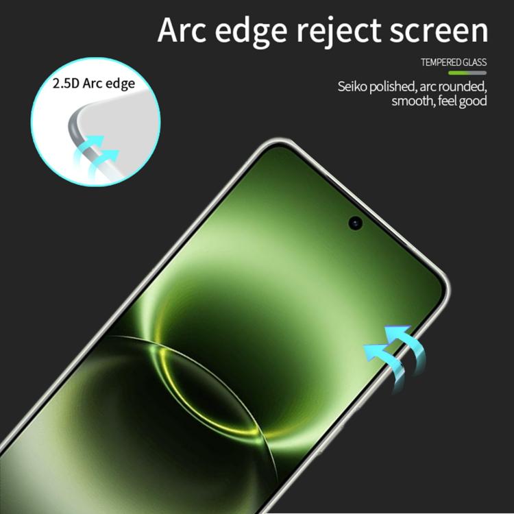 For vivo X300 Ultra Unlock MOFI 9H 2.5D Full Screen Tempered Glass Film - Black