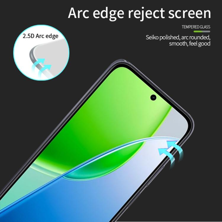 For vivo Y31d 4G / Y51 Pro 5G MOFI 9H 2.5D Full Screen Tempered Glass Film - Black