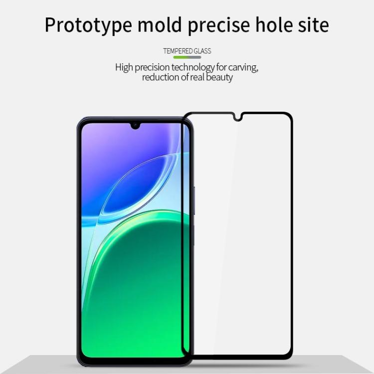 For vivo Y21 5G / Y05 / Y11 5G MOFI 9H 2.5D Full Screen Tempered Glass Film - Black