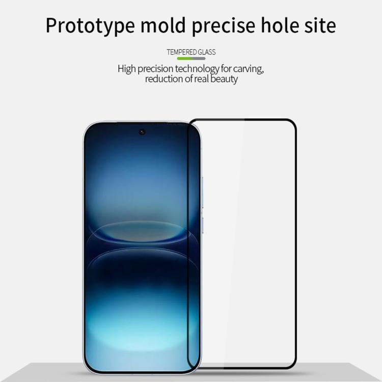 For vivo iQOO 15R MOFI 9H 2.5D Full Screen Tempered Glass Film - Black