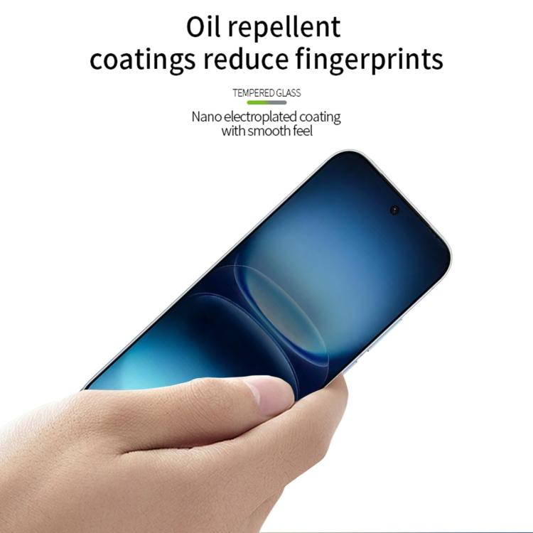 For vivo iQOO 15R MOFI 9H 2.5D Full Screen Tempered Glass Film - Black
