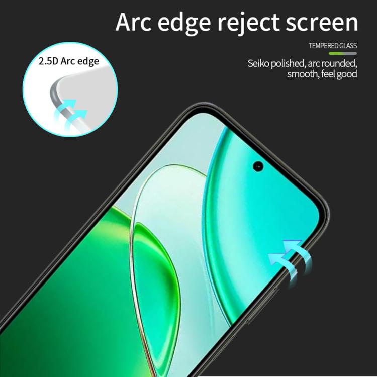 For vivo V70 / V70 Elite Unlock MOFI 9H 2.5D Full Screen Tempered Glass Film - Black