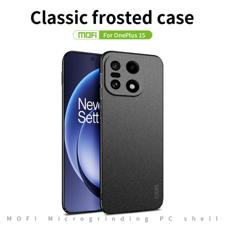 For OnePlus 15 MOFI Fandun Series Frosted PC Ultra-thin All-inclusive Phone Case