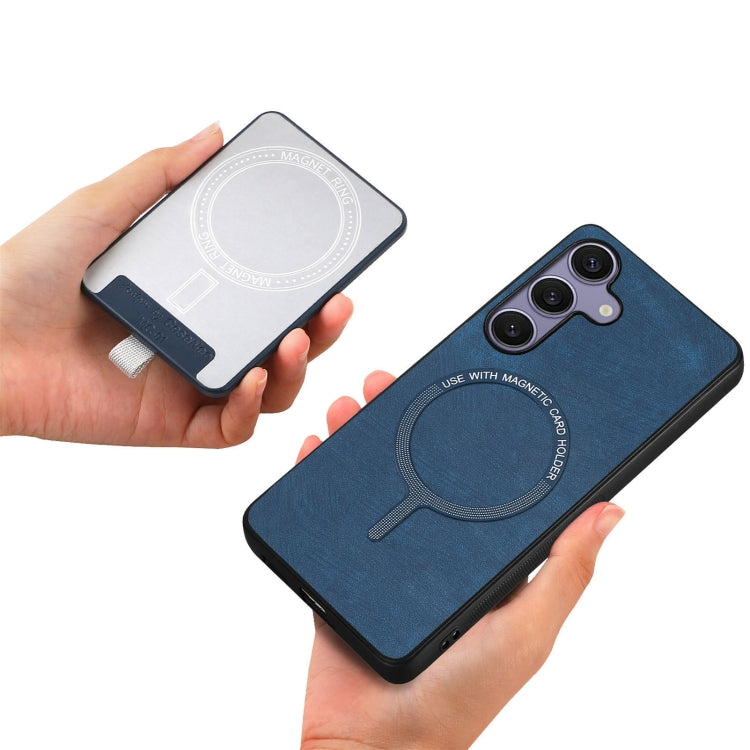 For Samsung Galaxy S25+ 5G Retro Splitable Magnetic Card Bag Leather Phone Case
