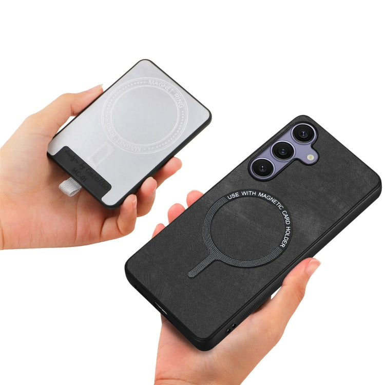 For Samsung Galaxy S25 Ultra 5G Retro Splitable Magnetic Card Bag Leather Phone Case