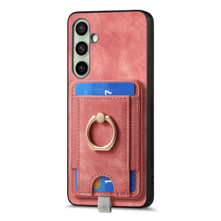 For Samsung Galaxy A56 5G Retro Splitable Magnetic Card Bag Leather Phone Case