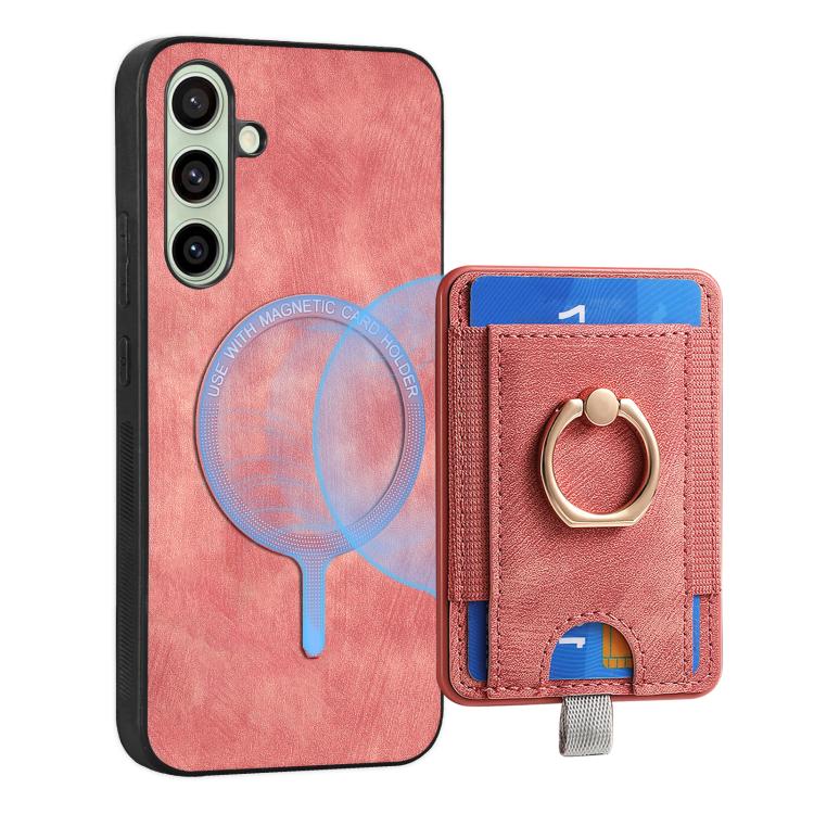 For Samsung Galaxy A56 5G Retro Splitable Magnetic Card Bag Leather Phone Case