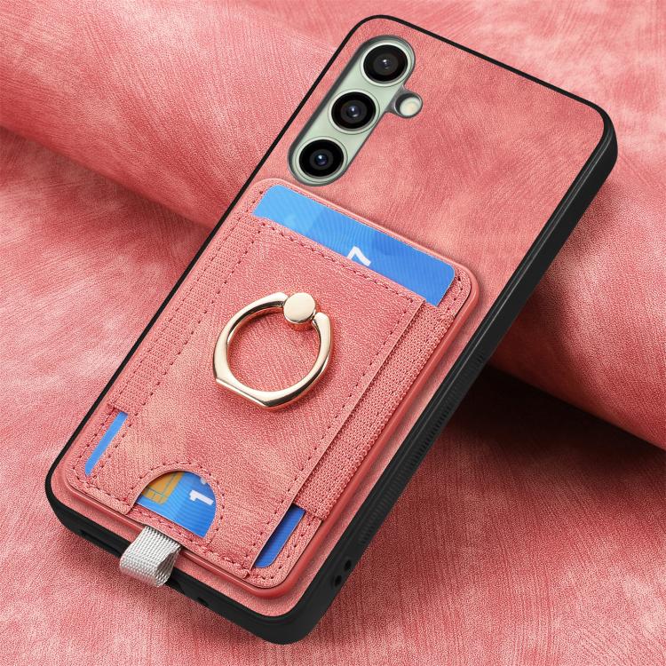 For Samsung Galaxy A56 5G Retro Splitable Magnetic Card Bag Leather Phone Case