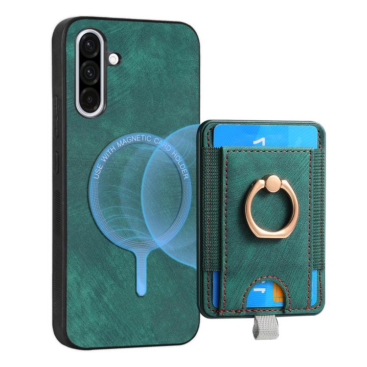 For Samsung Galaxy A36 Retro Splitable Magnetic Card Bag Leather Phone Case