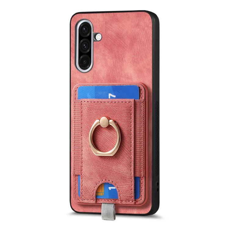 For Samsung Galaxy A36 Retro Splitable Magnetic Card Bag Leather Phone Case