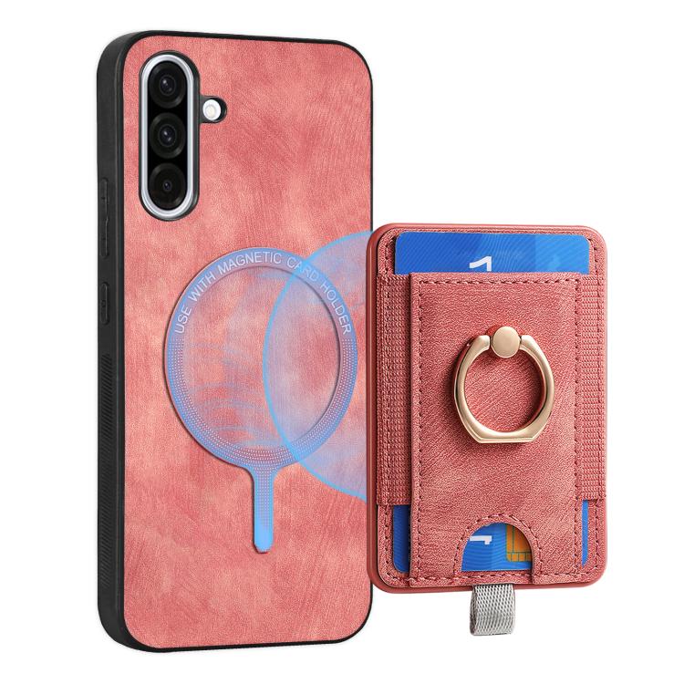 For Samsung Galaxy A36 Retro Splitable Magnetic Card Bag Leather Phone Case