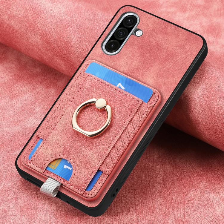 For Samsung Galaxy A36 Retro Splitable Magnetic Card Bag Leather Phone Case
