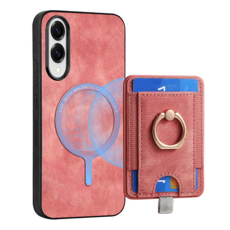 For Samsung Galaxy S25 Edge 5G Retro Splitable Magnetic Card Bag Leather Phone Case