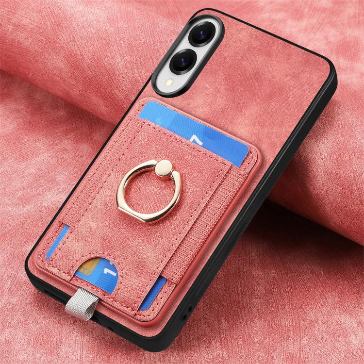 For Samsung Galaxy S25 Edge 5G Retro Splitable Magnetic Card Bag Leather Phone Case