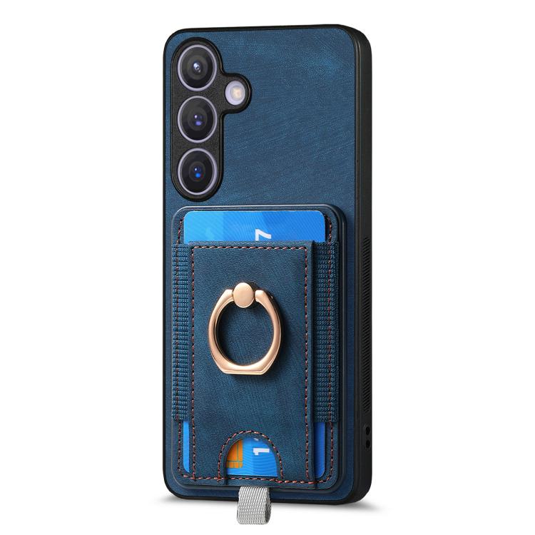 For Samsung Galaxy A37 5G Retro Splitable Magnetic Card Bag Leather Phone Case