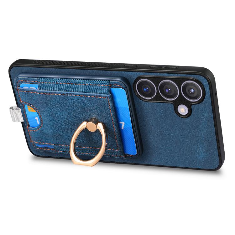 For Samsung Galaxy A37 5G Retro Splitable Magnetic Card Bag Leather Phone Case
