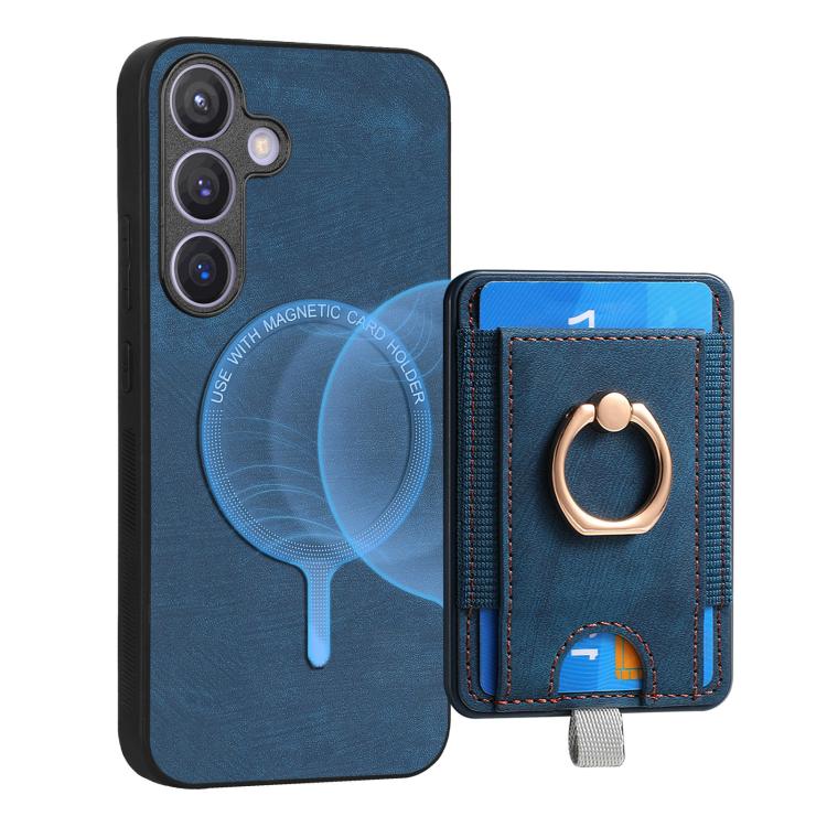 For Samsung Galaxy A37 5G Retro Splitable Magnetic Card Bag Leather Phone Case