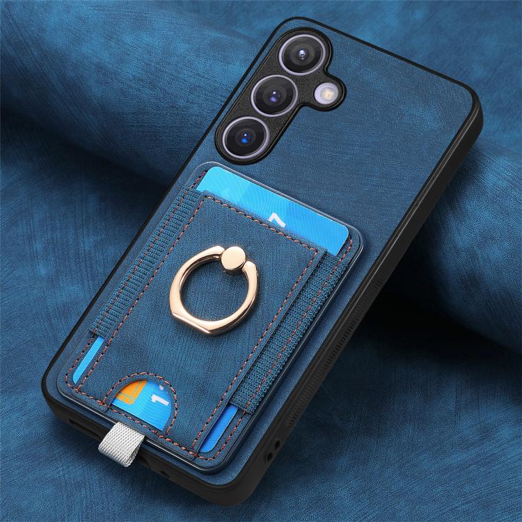 For Samsung Galaxy A37 5G Retro Splitable Magnetic Card Bag Leather Phone Case