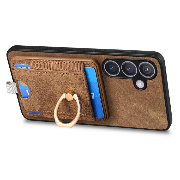 For Samsung Galaxy A37 5G Retro Splitable Magnetic Card Bag Leather Phone Case