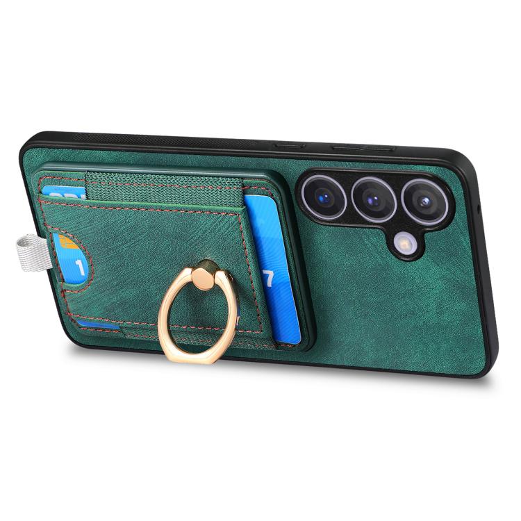 For Samsung Galaxy A37 5G Retro Splitable Magnetic Card Bag Leather Phone Case