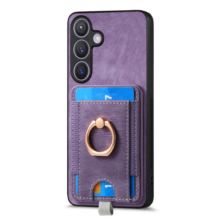 For Samsung Galaxy A37 5G Retro Splitable Magnetic Card Bag Leather Phone Case