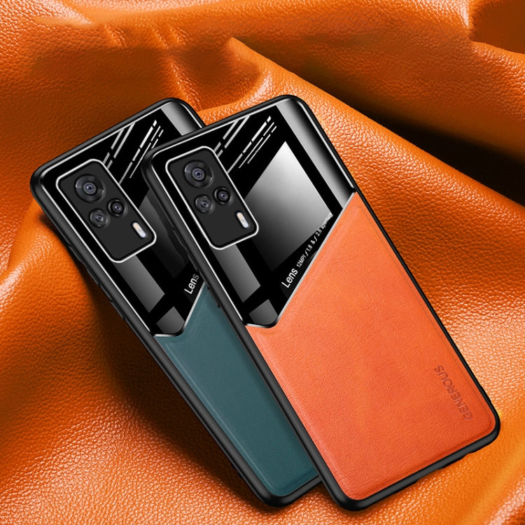 For vivo S9e All-inclusive Leather Organic Glass Phone Case