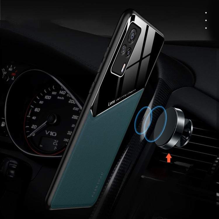 For vivo S9e All-inclusive Leather Organic Glass Phone Case