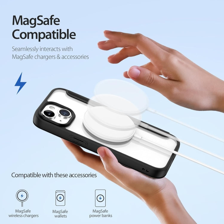 For iPhone 16 Pro Max RFID Blocking Adsorption Flip MagSafe Leather Phone Case